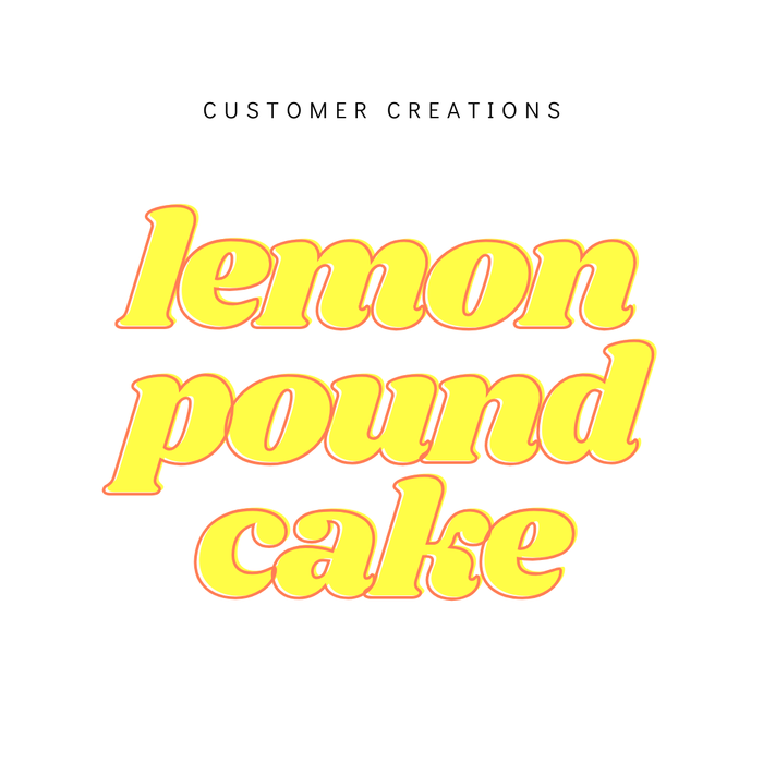 Lemon Pound Cake #ScentMix