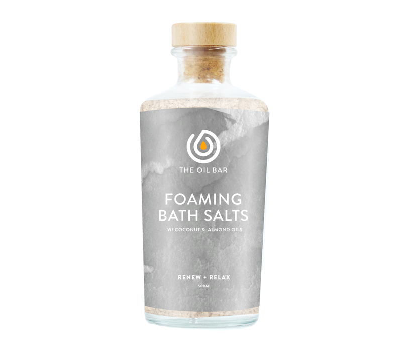 Fresh Cut Grass Foaming Bath Salts infused with CBD Oil (500ml Bottle)